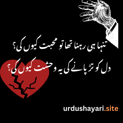 Sad Shayari in Urdu – Heart-Touching Poetry for Broken Hearts